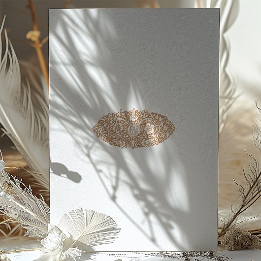 Klassieke Terracotta William Morris Geïnspireerd B Kaart