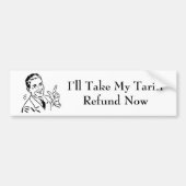 Klassieke terugbetaling teruggave cheque bumpersticker (Voorkant)