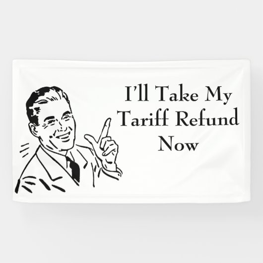 Klassieke terugbetaling teruggave cheque spandoek (Horizontaal)