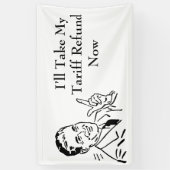 Klassieke terugbetaling teruggave cheque spandoek (Verticaal)