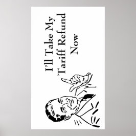 Klassieke terugbetaling teruggavecontrole poster