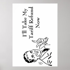 Klassieke terugbetaling teruggavecontrole poster