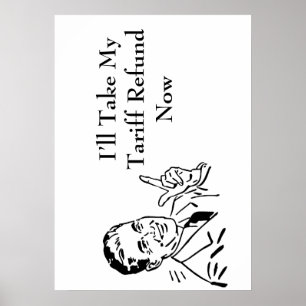 Klassieke terugbetaling teruggavecontrole poster