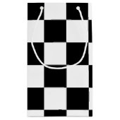 Klassieke test: ik bleed Racing Check Black White Klein Cadeauzakje (Achterkant)