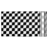 Klassieke test: ik bleed Racing Check Black White Kussensloop (Voorkant)