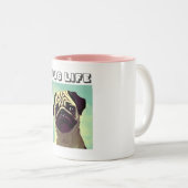 Klassieke test ooit Schattig Fun Dog Pug Mok Shot (Voorkant rechts)