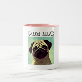 Klassieke test ooit Schattig Fun Dog Pug Mok Shot