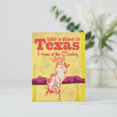 Klassieke Texas-reisposterprint Briefkaart (Staand voorkant)
