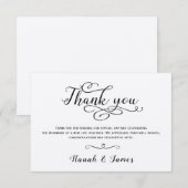 KLASSIEKE THANKS YOU KAART - KRAFT PAPIER (Voorkant / Achterkant)