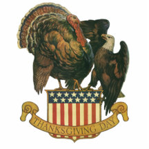 Klassieke Thanksgiving-kalkoen, adelaar, Amerikaan