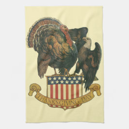 Klassieke Thanksgiving-kalkoen, Adelaar, Amerikaan Theedoek