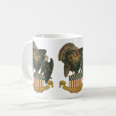 Klassieke Thanksgiving-kalkon, Adelaar, Amerikaans Koffiemok (Voorkant links)