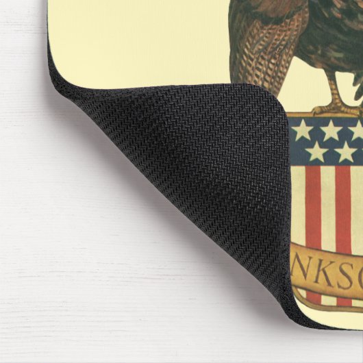 Klassieke Thanksgiving-kalkon, Adelaar, Amerikaans Muismat (Hoek)