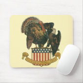 Klassieke Thanksgiving-kalkon, Adelaar, Amerikaans Muismat (Met muis)