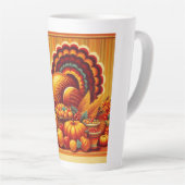 klassieke/ Thanksgiving Turkije Latte Mok (Rechterhoek)
