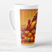 klassieke/ Thanksgiving Turkije Latte Mok (Linkerhoek)