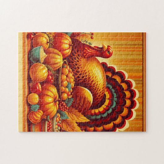 klassieke/ Thanksgiving Turkije Legpuzzel (Horizontaal)