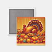 klassieke/ Thanksgiving Turkije Magneet (Voorkant / Achterkant)