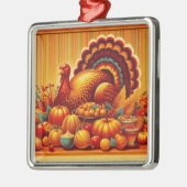 klassieke/ Thanksgiving Turkije Metalen Ornament (Links)