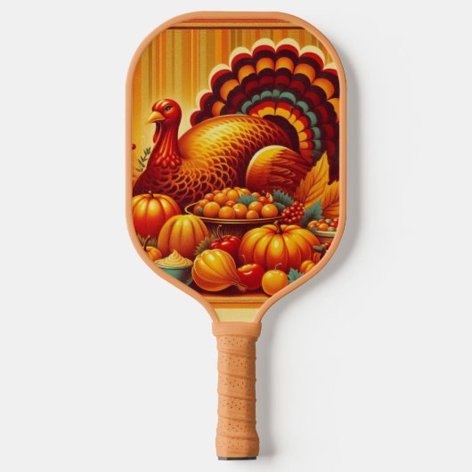klassieke/ Thanksgiving Turkije Pickleball Paddle (Voorkant)