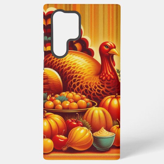 klassieke/ Thanksgiving Turkije Samsung Galaxy Hoesje (Achterkant)