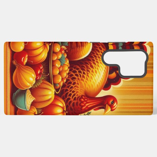 klassieke/ Thanksgiving Turkije Samsung Galaxy Hoesje (Achterkant horizontaal)
