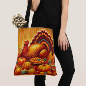 klassieke/ Thanksgiving Turkije Tote Bag (Dichtbij)