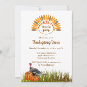Klassieke Thanksgiving van Stijl Inbeluitnodiging Kaart (Voorkant)