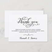 KLASSIEKE THANSCAART - KRAFT PAPIER KAART (Voorkant / Achterkant)