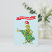 Klassieke The Grinch | Stout Briefkaart (Staand voorkant)