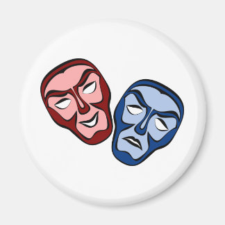 Klassieke theater gezichtsmaskers magneet