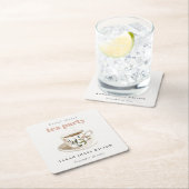 Klassieke Theekop met Bloemen Bruidsdouche Thee Fe Kartonnen Onderzetters (Insitu)