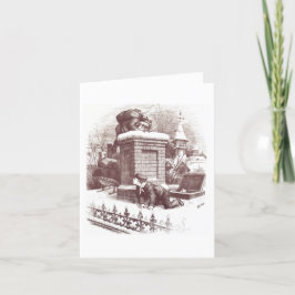 Klassieke Thomas Nast-kerstkaart Feestdagen Kaart