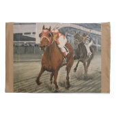 Klassieke Thoroughbred Race Horse Wins Kussensloop (Achterkant)