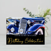 Klassieke thuisdag 1930 folie uitnodiging (Staand Voorkant)