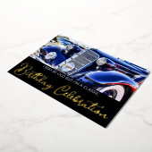 Klassieke thuisdag 1930 folie uitnodiging (Gedraaid)