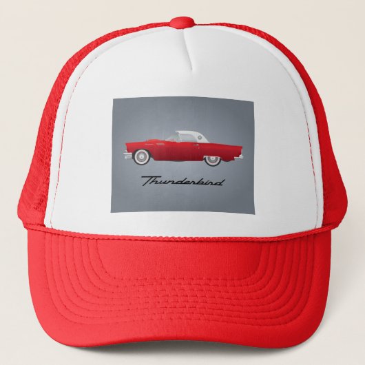 Klassieke Thunderbird-auto Trucker Pet (Voorkant)
