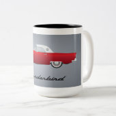 Klassieke Thunderbird-auto Tweekleurige Koffiemok (Voorkant rechts)