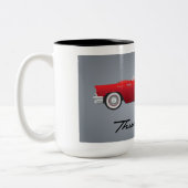 Klassieke Thunderbird-auto Tweekleurige Koffiemok (Links)