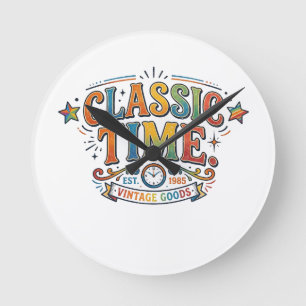 Klassieke Tijd – T-Shirt met Oude Klok Kunst