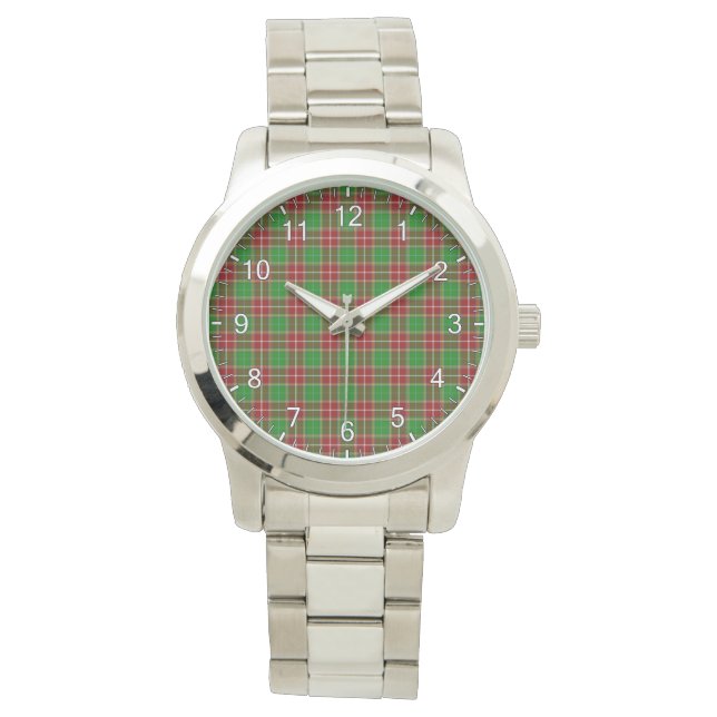 Klassieke tijdloze cann Baxter Modern Tartan Pset Horloge (Voorkant)