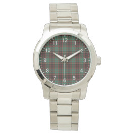 Klassieke tijdloze cannen Buchan Ancient Tartan Ps Horloge