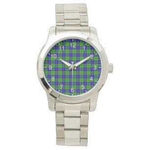 Klassieke Tijdloze Clan Armstrong Schotse Ruit Tar Horloge