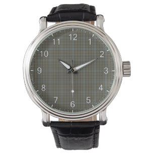 Klassieke tijdloze Clan Haig Grey Tartan Plaid Gif Horloge
