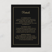 Klassieke Tijdloze Elegante Eenvoudige Minimale Go Informatiekaartje (Voorkant)