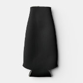 Klassieke tijdloze traditionele zwarte effen kleur flesjeskoeler (Voorkant)