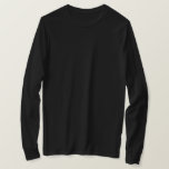 Klassieke tijdloze traditionele zwarte effen kleur t-shirt<br><div class="desc">Classic T-Shirt met lange mouwen en casual leuk mode statement kledingaccessoire bedrukt met Classic Timeless Traditional Black Solid Color grafische illustratie en geselecteerde producten collectie van TheFabricSeal print on demand shop op Zazzle.com #ZazzleMade https://www.zazzle.com/store/thefabricseal TheFabricSeal©️Original. Zwart is een kleur die het resultaat is van geen zichtbaar licht of de volledige...</div>