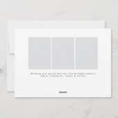 Klassieke tijdloze vrolijke kerstvakantie foto feestdagenkaart (Achterkant)