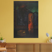 Klassieke Tiki Exotica uit het midden van de eeuw Canvas Afdruk (Insitu (Woonkamer))