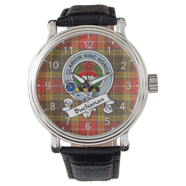 Klassieke Timeless Clan Buchanan Old Set Weathered Horloge (Voorkant)